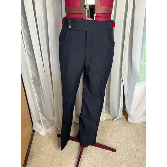 Johnny Carson suit blazer Vintage 1970s mod navy red - Picture 13 of 16